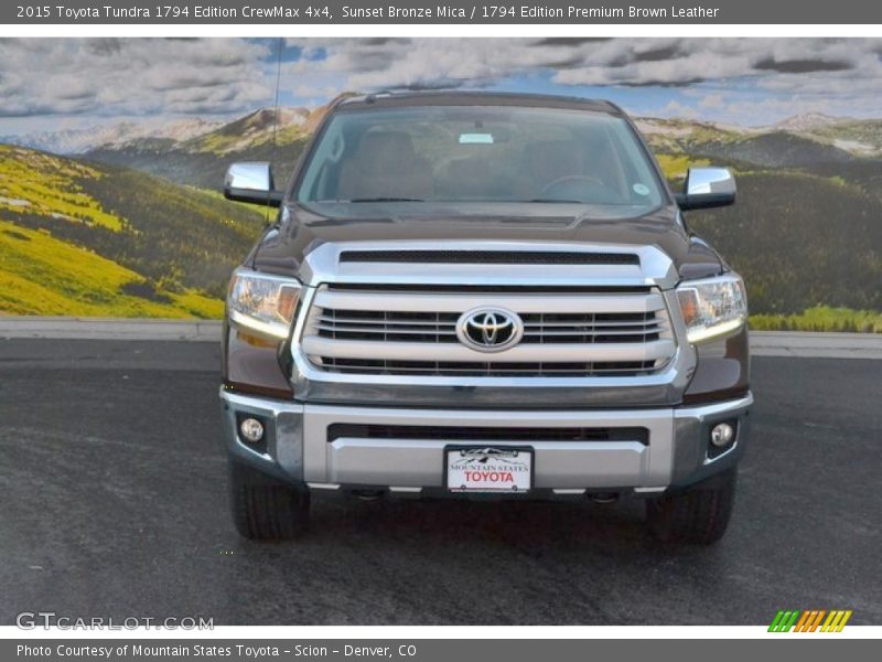 Sunset Bronze Mica / 1794 Edition Premium Brown Leather 2015 Toyota Tundra 1794 Edition CrewMax 4x4