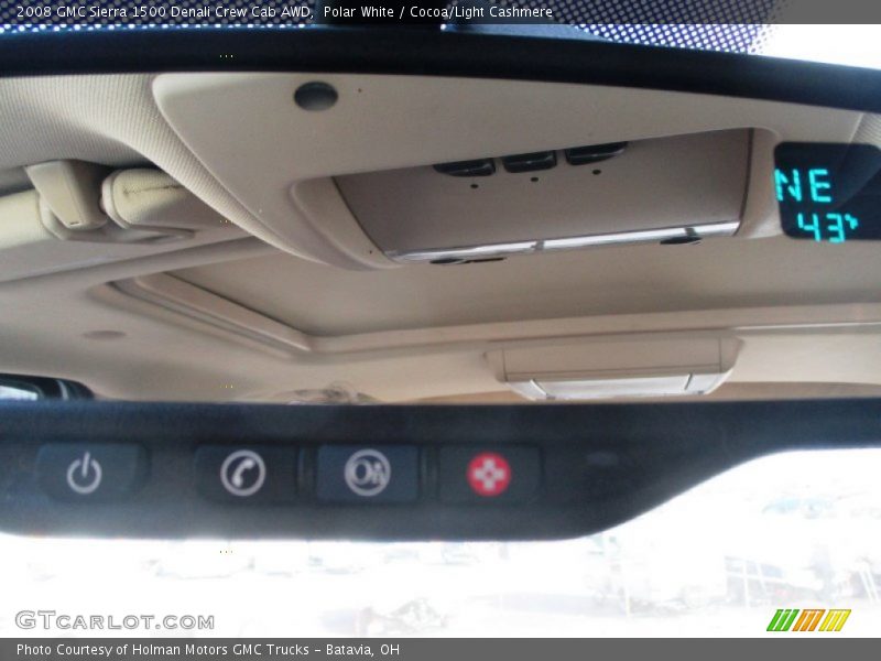 Polar White / Cocoa/Light Cashmere 2008 GMC Sierra 1500 Denali Crew Cab AWD