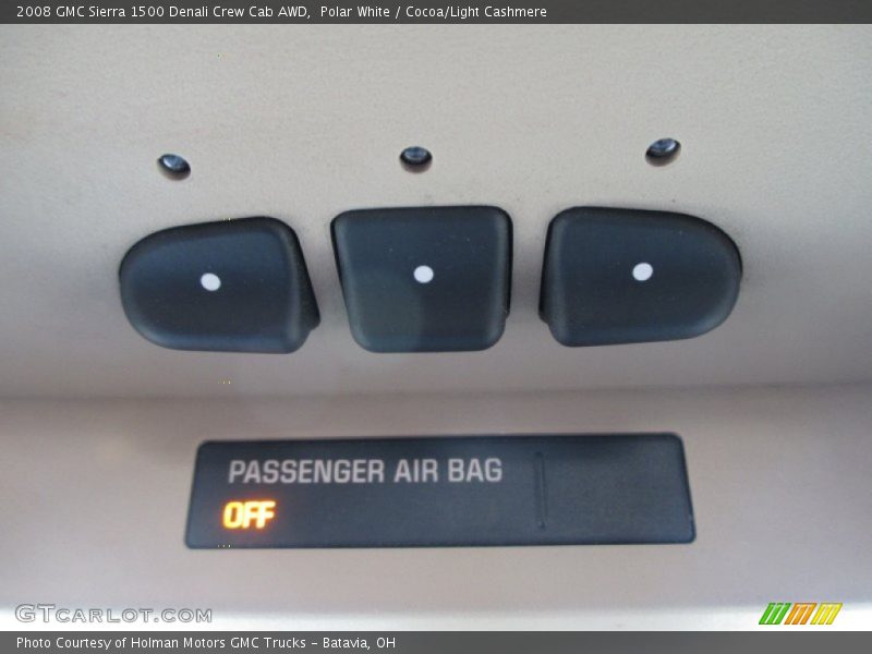 Polar White / Cocoa/Light Cashmere 2008 GMC Sierra 1500 Denali Crew Cab AWD