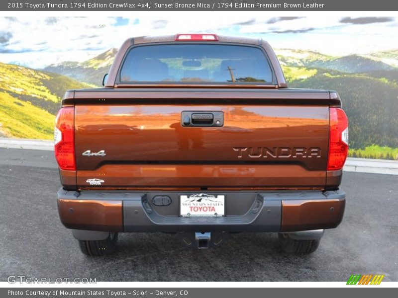 Sunset Bronze Mica / 1794 Edition Premium Brown Leather 2015 Toyota Tundra 1794 Edition CrewMax 4x4