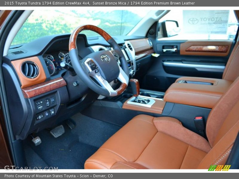 1794 Edition Premium Brown Leather Interior - 2015 Tundra 1794 Edition CrewMax 4x4 