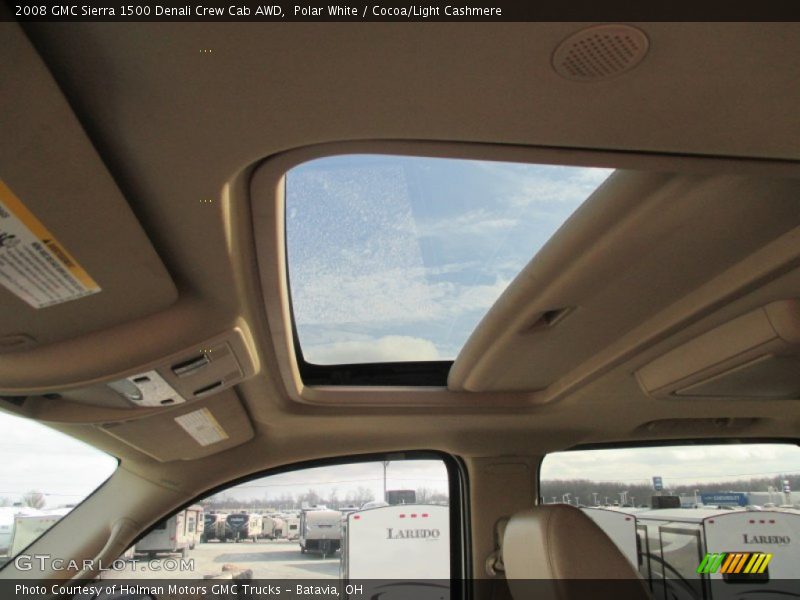 Polar White / Cocoa/Light Cashmere 2008 GMC Sierra 1500 Denali Crew Cab AWD