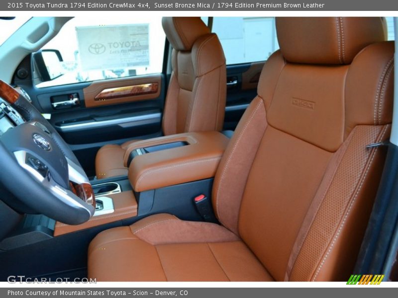 Front Seat of 2015 Tundra 1794 Edition CrewMax 4x4