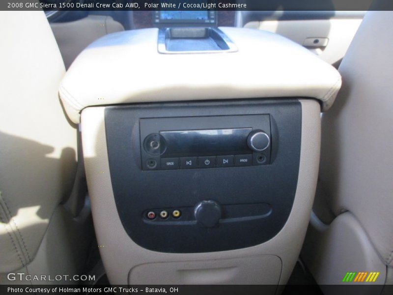 Polar White / Cocoa/Light Cashmere 2008 GMC Sierra 1500 Denali Crew Cab AWD