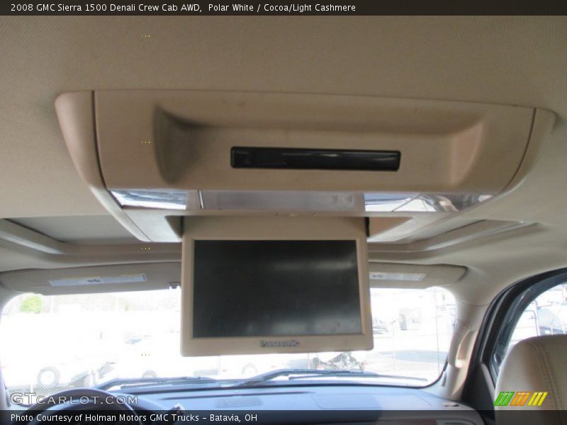 Polar White / Cocoa/Light Cashmere 2008 GMC Sierra 1500 Denali Crew Cab AWD