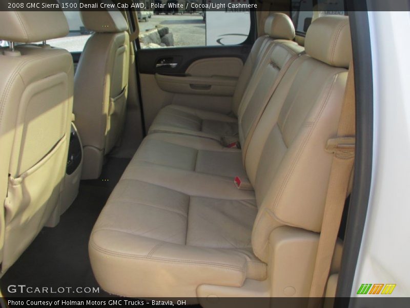 Polar White / Cocoa/Light Cashmere 2008 GMC Sierra 1500 Denali Crew Cab AWD