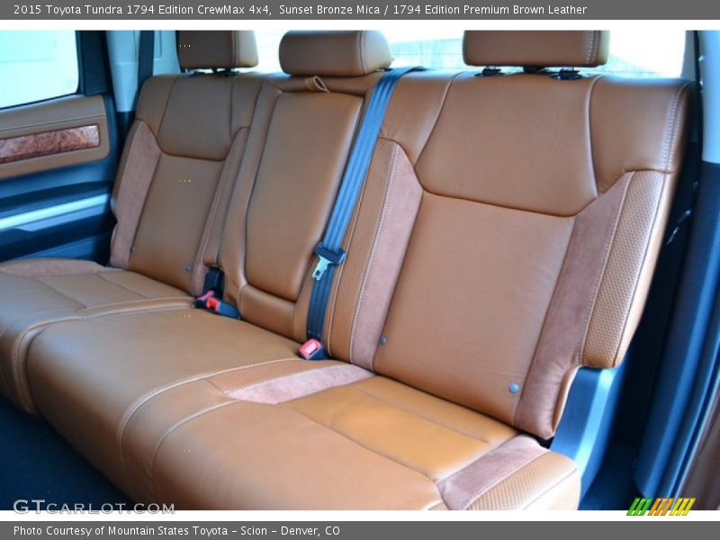 Rear Seat of 2015 Tundra 1794 Edition CrewMax 4x4
