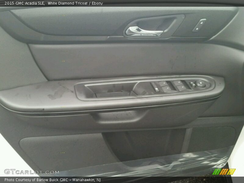 White Diamond Tricoat / Ebony 2015 GMC Acadia SLE