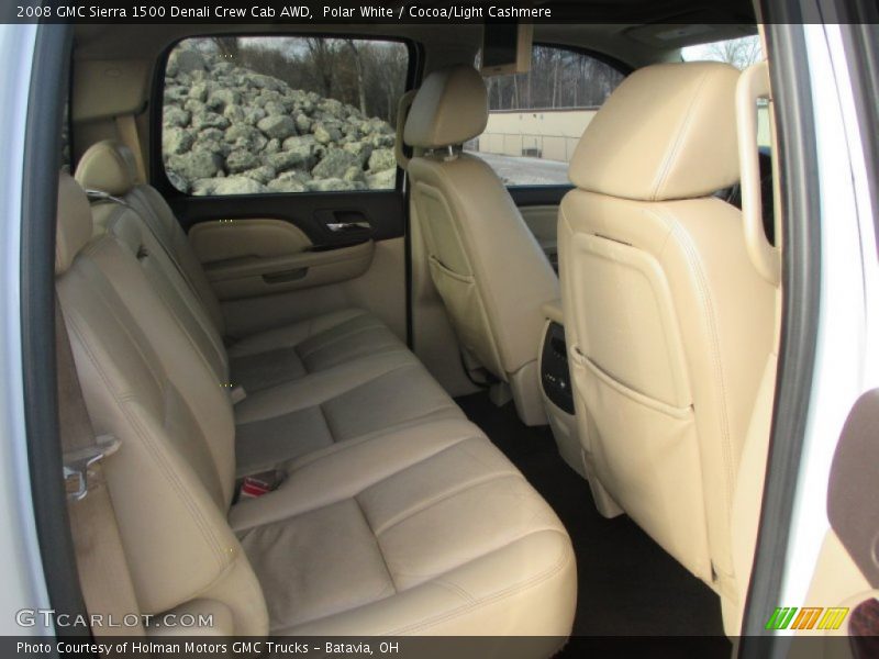 Polar White / Cocoa/Light Cashmere 2008 GMC Sierra 1500 Denali Crew Cab AWD