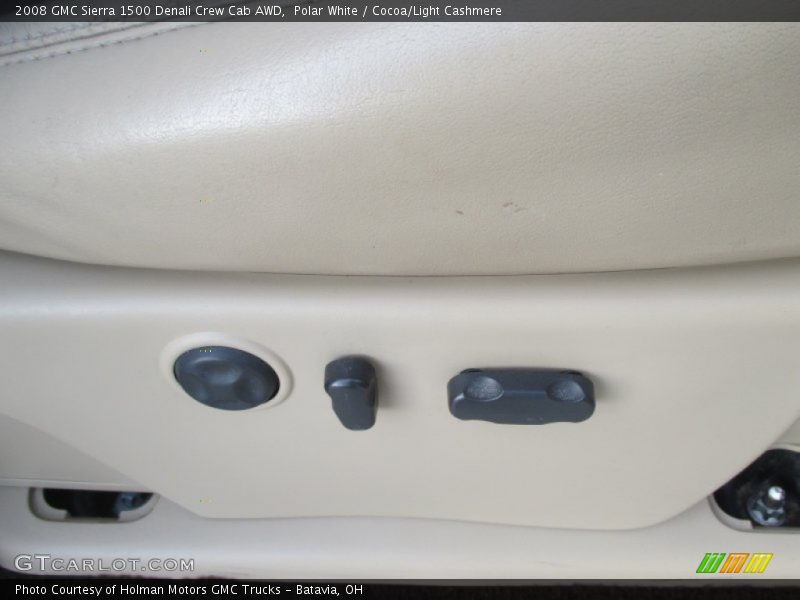 Polar White / Cocoa/Light Cashmere 2008 GMC Sierra 1500 Denali Crew Cab AWD