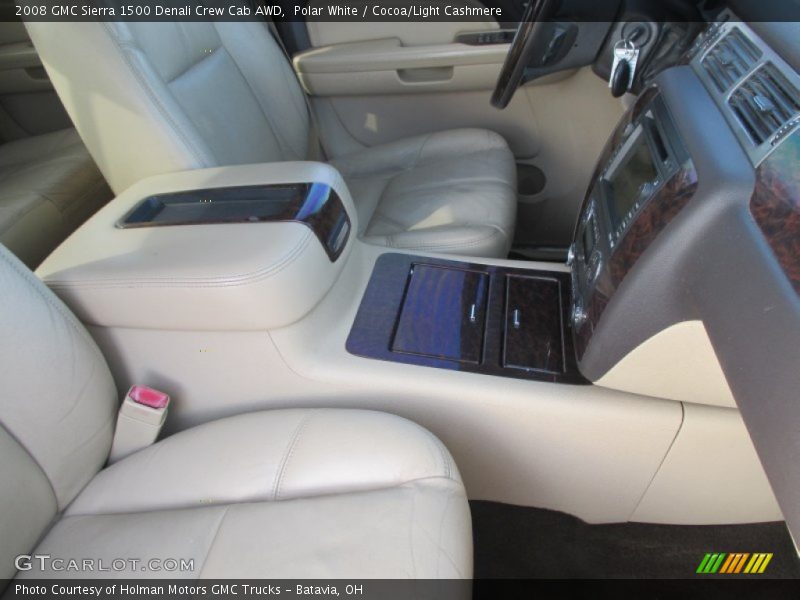 Polar White / Cocoa/Light Cashmere 2008 GMC Sierra 1500 Denali Crew Cab AWD