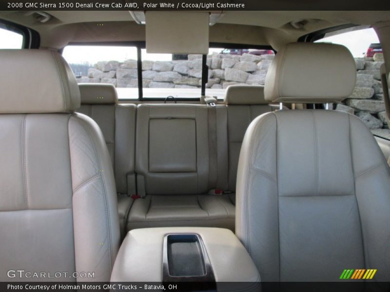 Polar White / Cocoa/Light Cashmere 2008 GMC Sierra 1500 Denali Crew Cab AWD