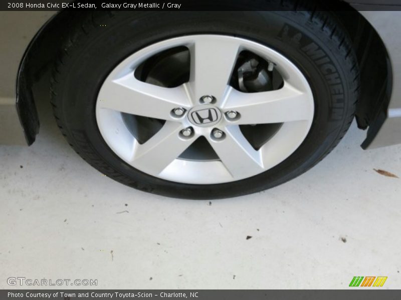 Galaxy Gray Metallic / Gray 2008 Honda Civic EX-L Sedan