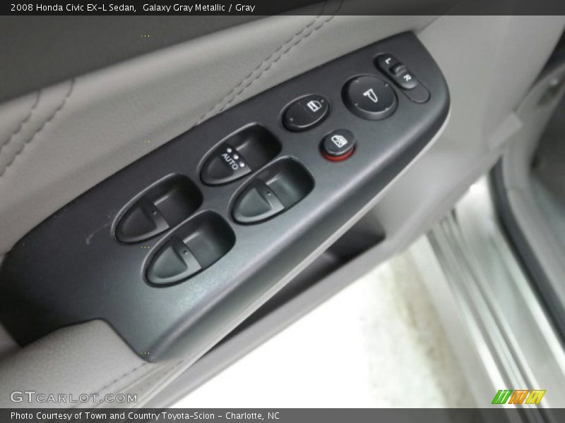 Galaxy Gray Metallic / Gray 2008 Honda Civic EX-L Sedan