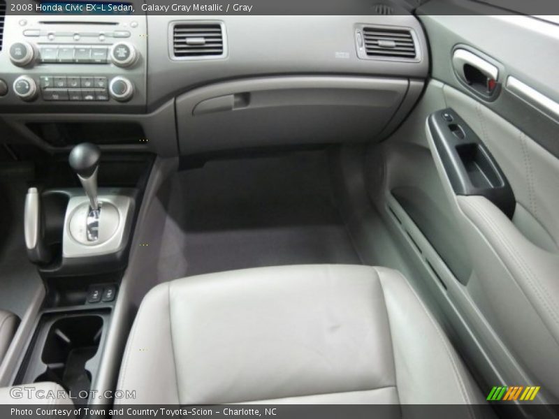Galaxy Gray Metallic / Gray 2008 Honda Civic EX-L Sedan