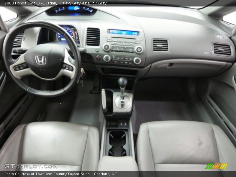 Galaxy Gray Metallic / Gray 2008 Honda Civic EX-L Sedan