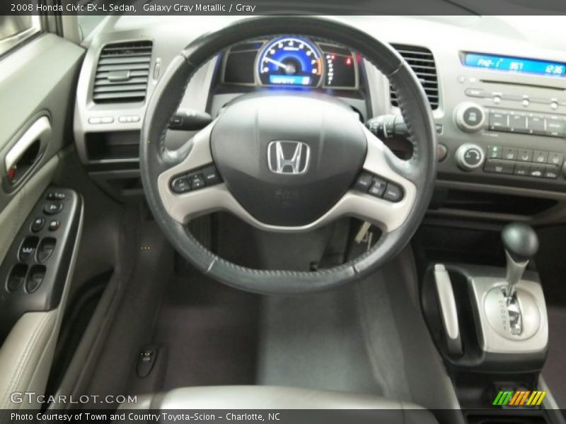 Galaxy Gray Metallic / Gray 2008 Honda Civic EX-L Sedan