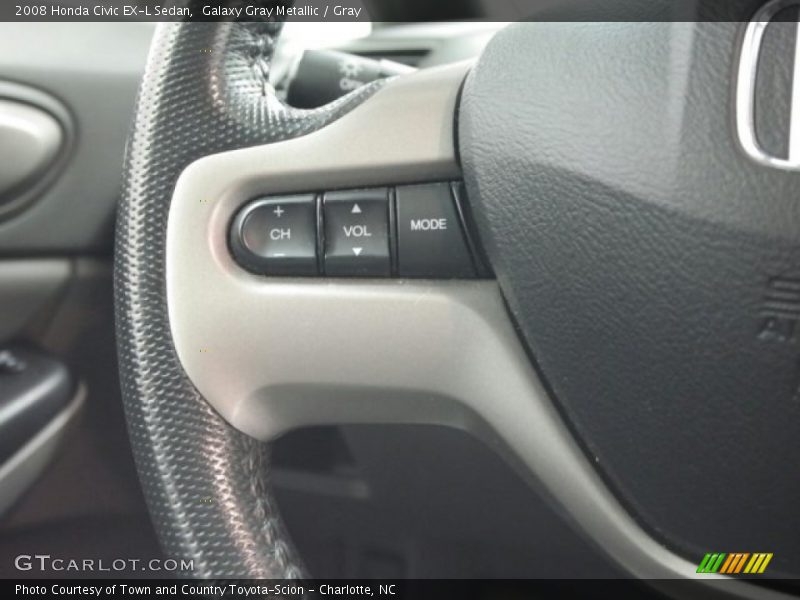 Galaxy Gray Metallic / Gray 2008 Honda Civic EX-L Sedan