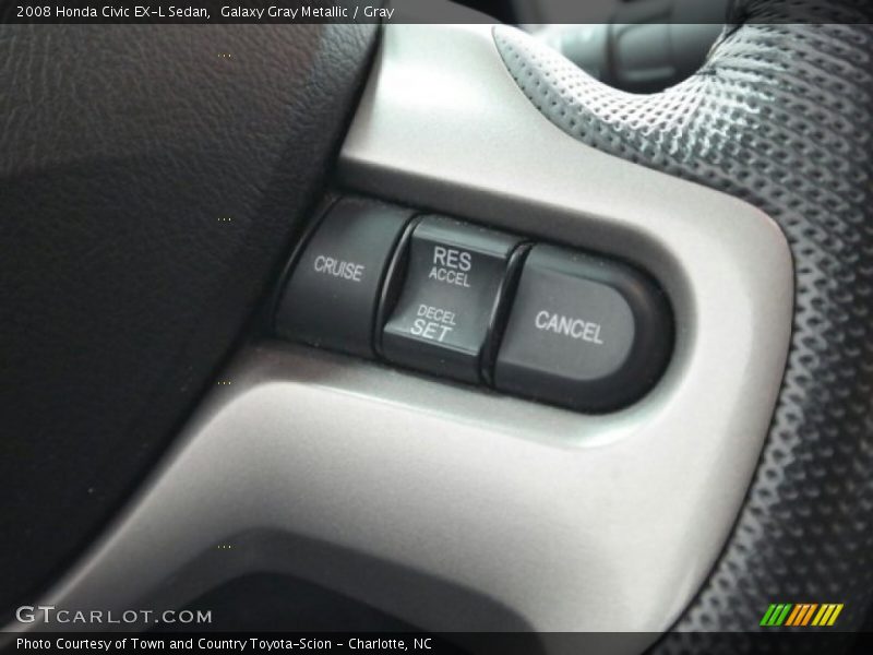 Galaxy Gray Metallic / Gray 2008 Honda Civic EX-L Sedan