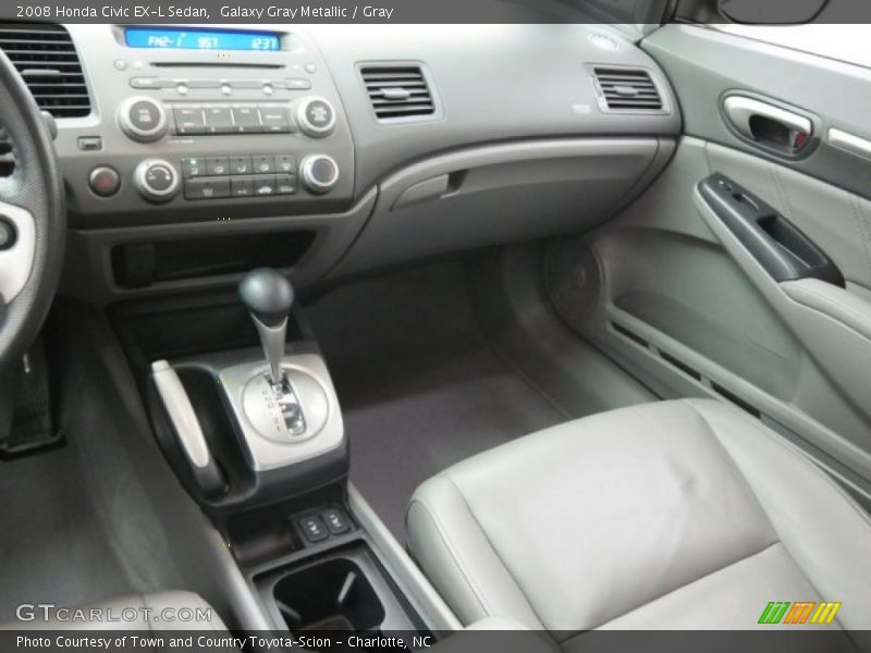 Galaxy Gray Metallic / Gray 2008 Honda Civic EX-L Sedan