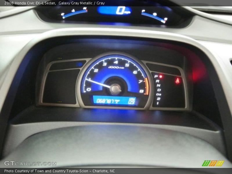 Galaxy Gray Metallic / Gray 2008 Honda Civic EX-L Sedan
