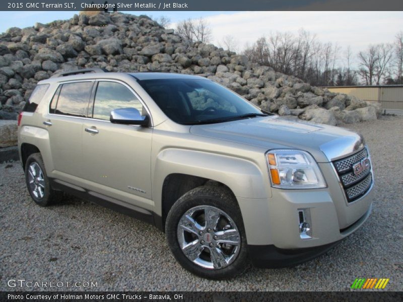 Champagne Silver Metallic / Jet Black 2015 GMC Terrain SLT