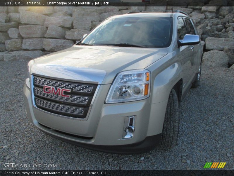 Champagne Silver Metallic / Jet Black 2015 GMC Terrain SLT