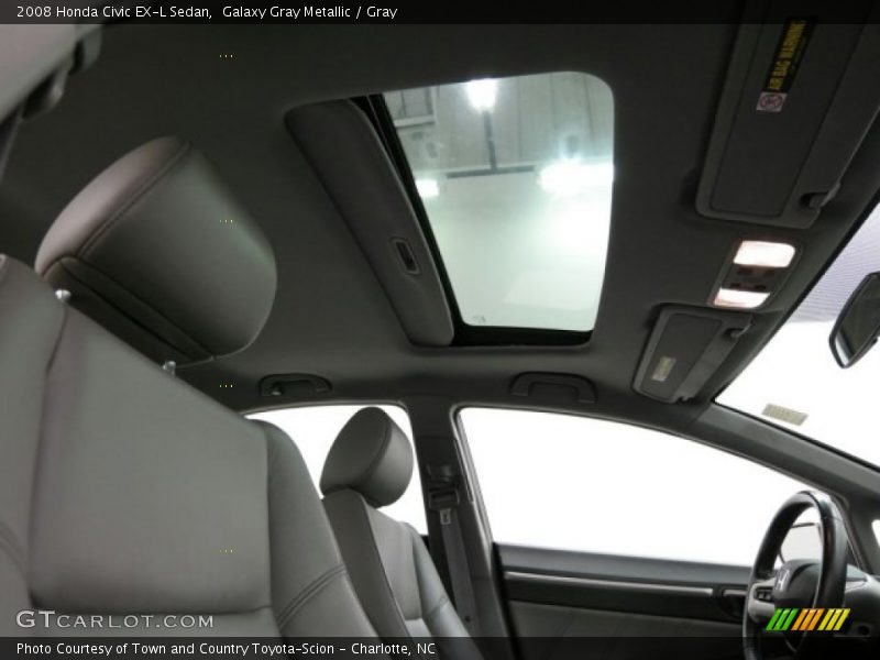Galaxy Gray Metallic / Gray 2008 Honda Civic EX-L Sedan