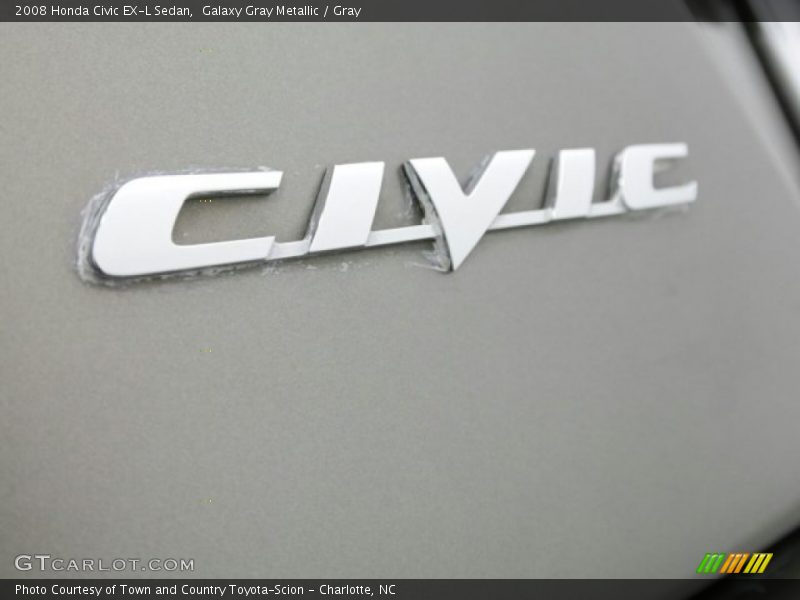 Galaxy Gray Metallic / Gray 2008 Honda Civic EX-L Sedan