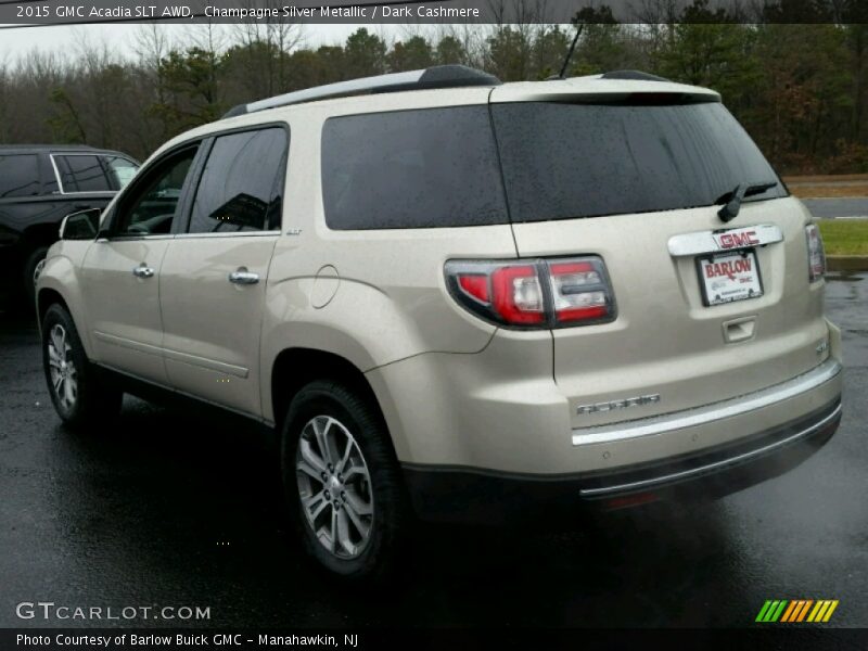 Champagne Silver Metallic / Dark Cashmere 2015 GMC Acadia SLT AWD