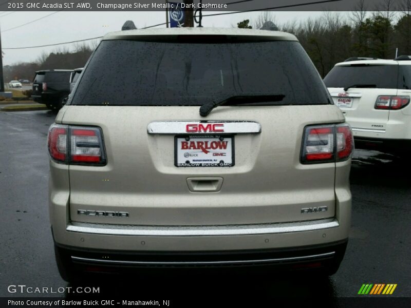 Champagne Silver Metallic / Dark Cashmere 2015 GMC Acadia SLT AWD