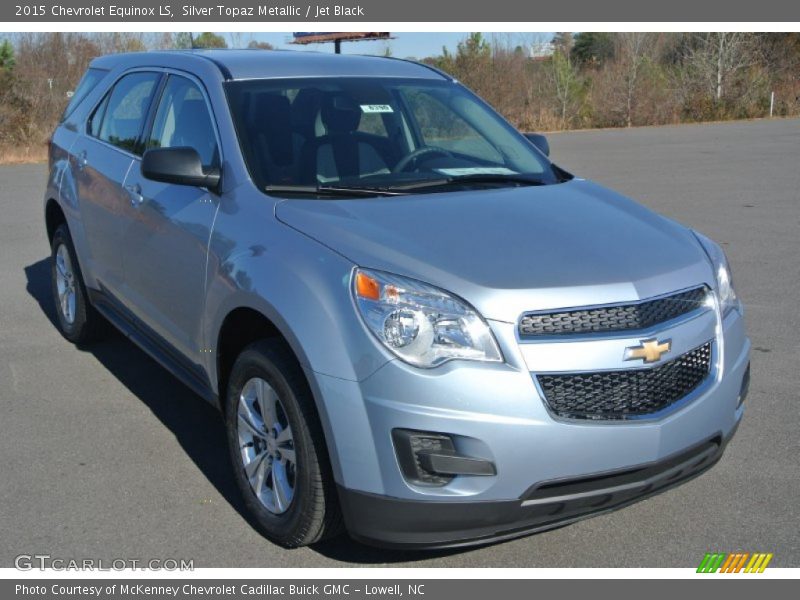 Silver Topaz Metallic / Jet Black 2015 Chevrolet Equinox LS