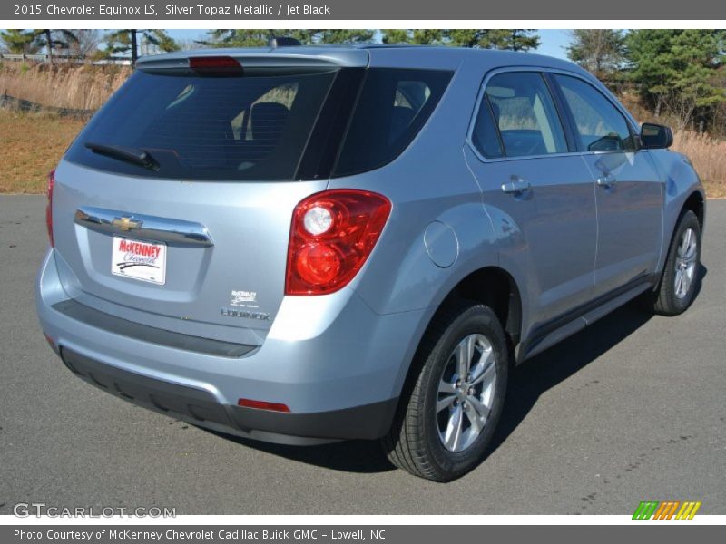 Silver Topaz Metallic / Jet Black 2015 Chevrolet Equinox LS