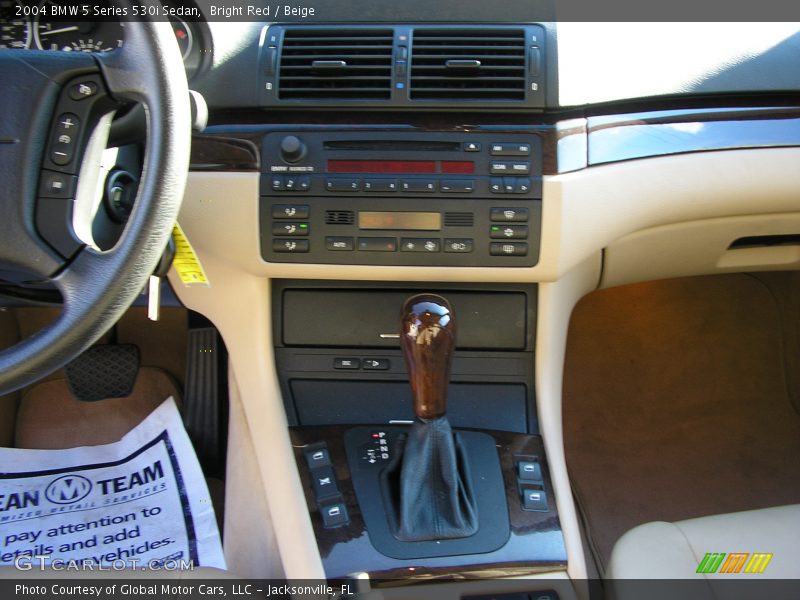 Bright Red / Beige 2004 BMW 5 Series 530i Sedan