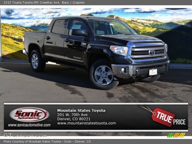 Black / Graphite 2015 Toyota Tundra SR5 CrewMax 4x4
