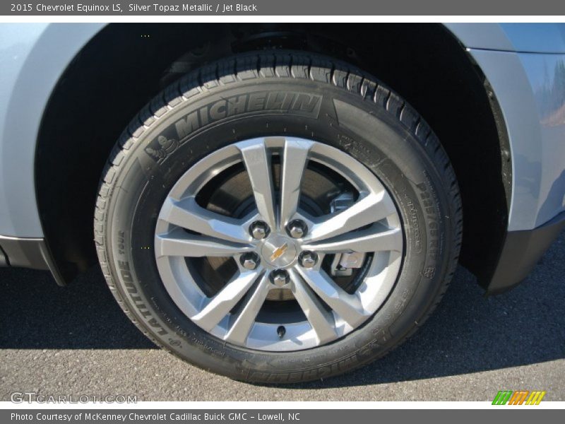 Silver Topaz Metallic / Jet Black 2015 Chevrolet Equinox LS