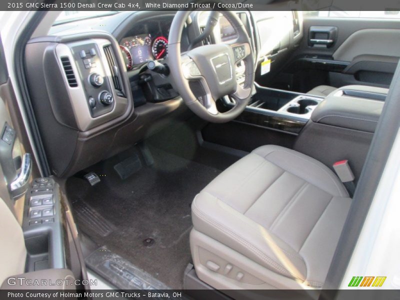 White Diamond Tricoat / Cocoa/Dune 2015 GMC Sierra 1500 Denali Crew Cab 4x4