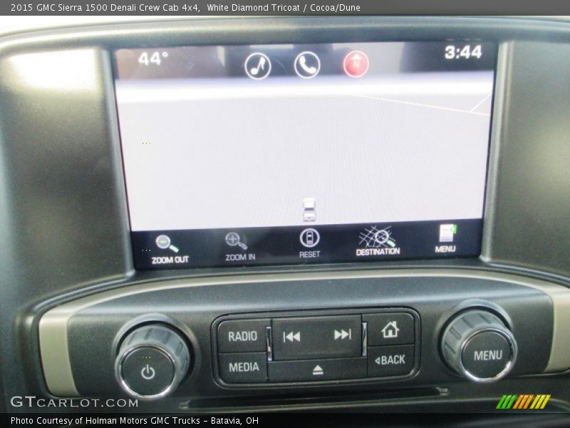 White Diamond Tricoat / Cocoa/Dune 2015 GMC Sierra 1500 Denali Crew Cab 4x4