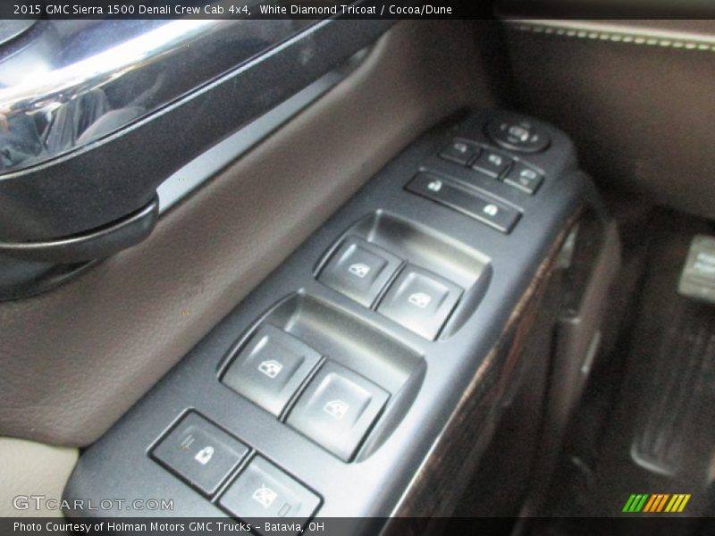 White Diamond Tricoat / Cocoa/Dune 2015 GMC Sierra 1500 Denali Crew Cab 4x4