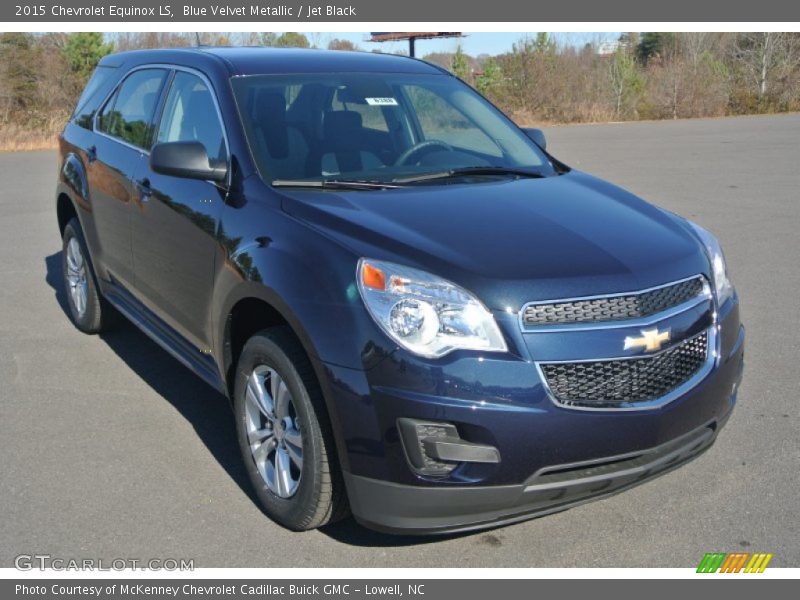 Blue Velvet Metallic / Jet Black 2015 Chevrolet Equinox LS