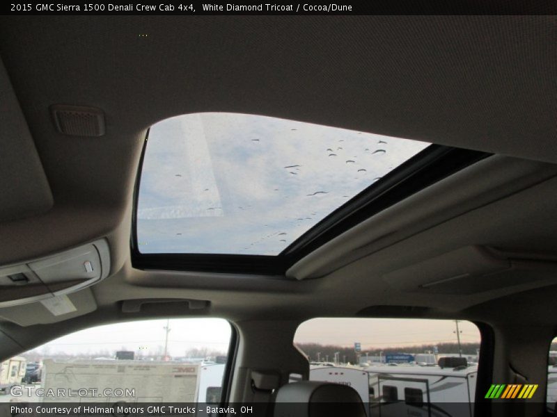 White Diamond Tricoat / Cocoa/Dune 2015 GMC Sierra 1500 Denali Crew Cab 4x4