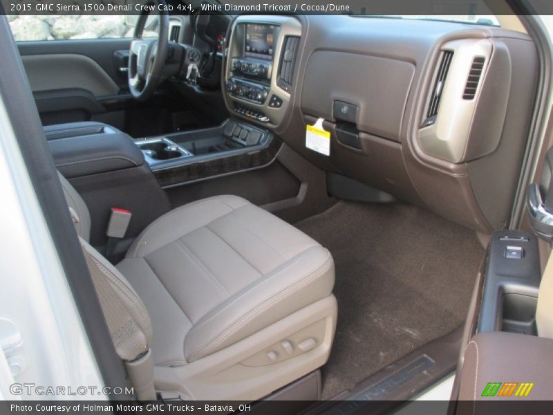White Diamond Tricoat / Cocoa/Dune 2015 GMC Sierra 1500 Denali Crew Cab 4x4