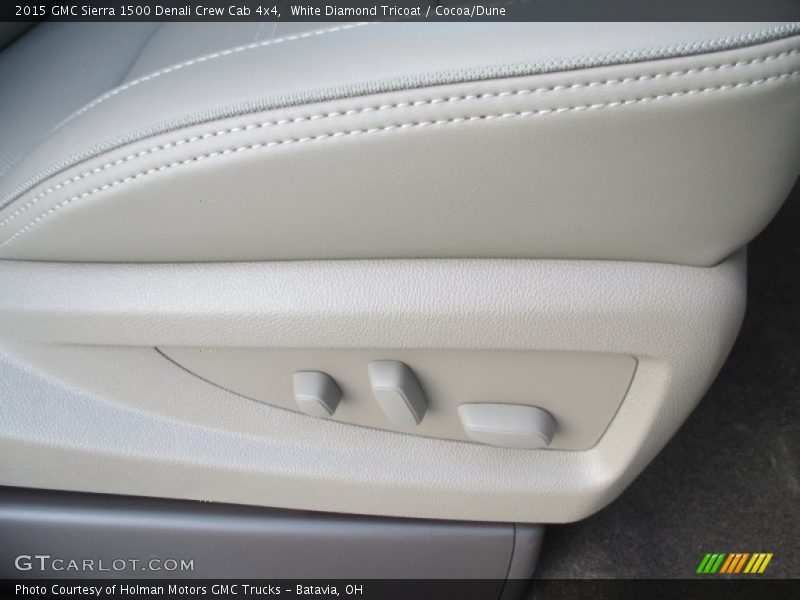 White Diamond Tricoat / Cocoa/Dune 2015 GMC Sierra 1500 Denali Crew Cab 4x4