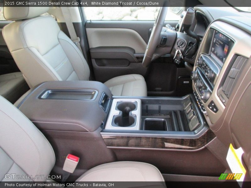 White Diamond Tricoat / Cocoa/Dune 2015 GMC Sierra 1500 Denali Crew Cab 4x4