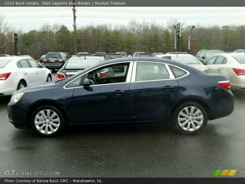 Dark Sapphire Blue Metallic / Medium Titanium 2015 Buick Verano