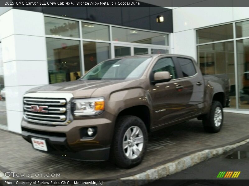 Bronze Alloy Metallic / Cocoa/Dune 2015 GMC Canyon SLE Crew Cab 4x4