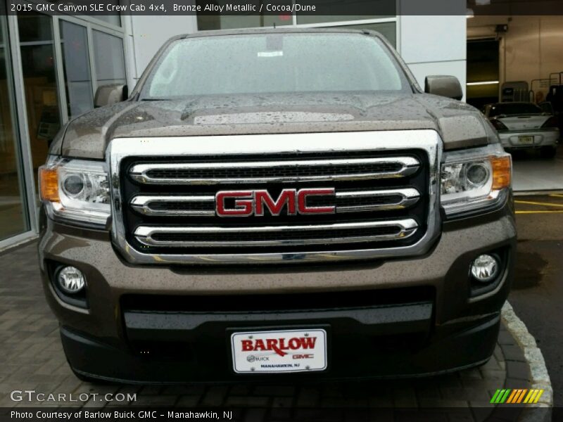 Bronze Alloy Metallic / Cocoa/Dune 2015 GMC Canyon SLE Crew Cab 4x4