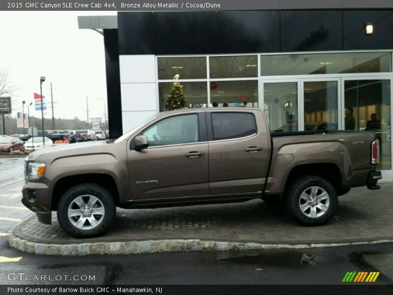  2015 Canyon SLE Crew Cab 4x4 Bronze Alloy Metallic