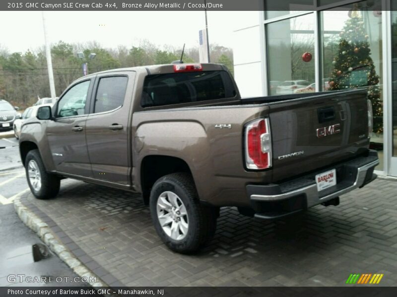 Bronze Alloy Metallic / Cocoa/Dune 2015 GMC Canyon SLE Crew Cab 4x4