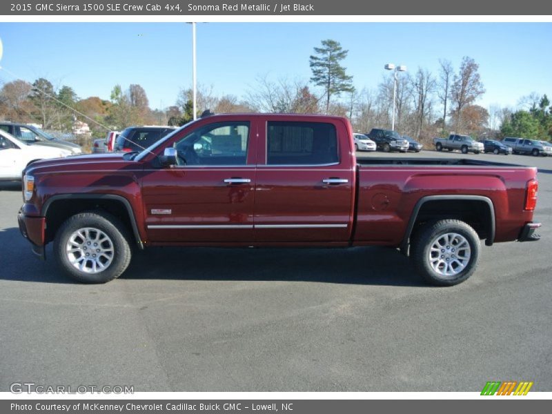 Sonoma Red Metallic / Jet Black 2015 GMC Sierra 1500 SLE Crew Cab 4x4